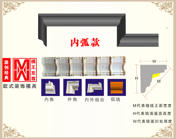 内弧檐线模具效果图
